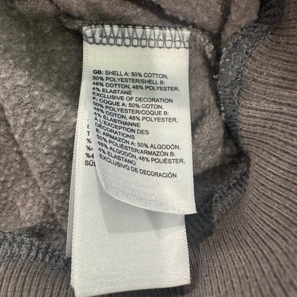 The North‎ Face Mens Grey Never Stop Exploring Graphic Pullover Hoodie Size M